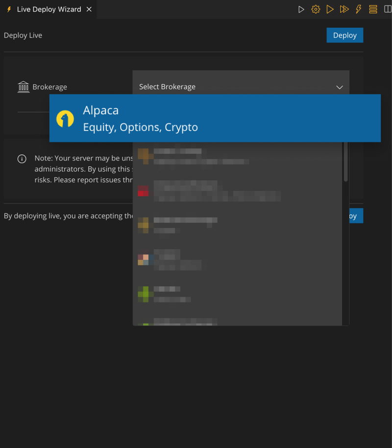 Deploy with Passive Nodes for commission-free trading
